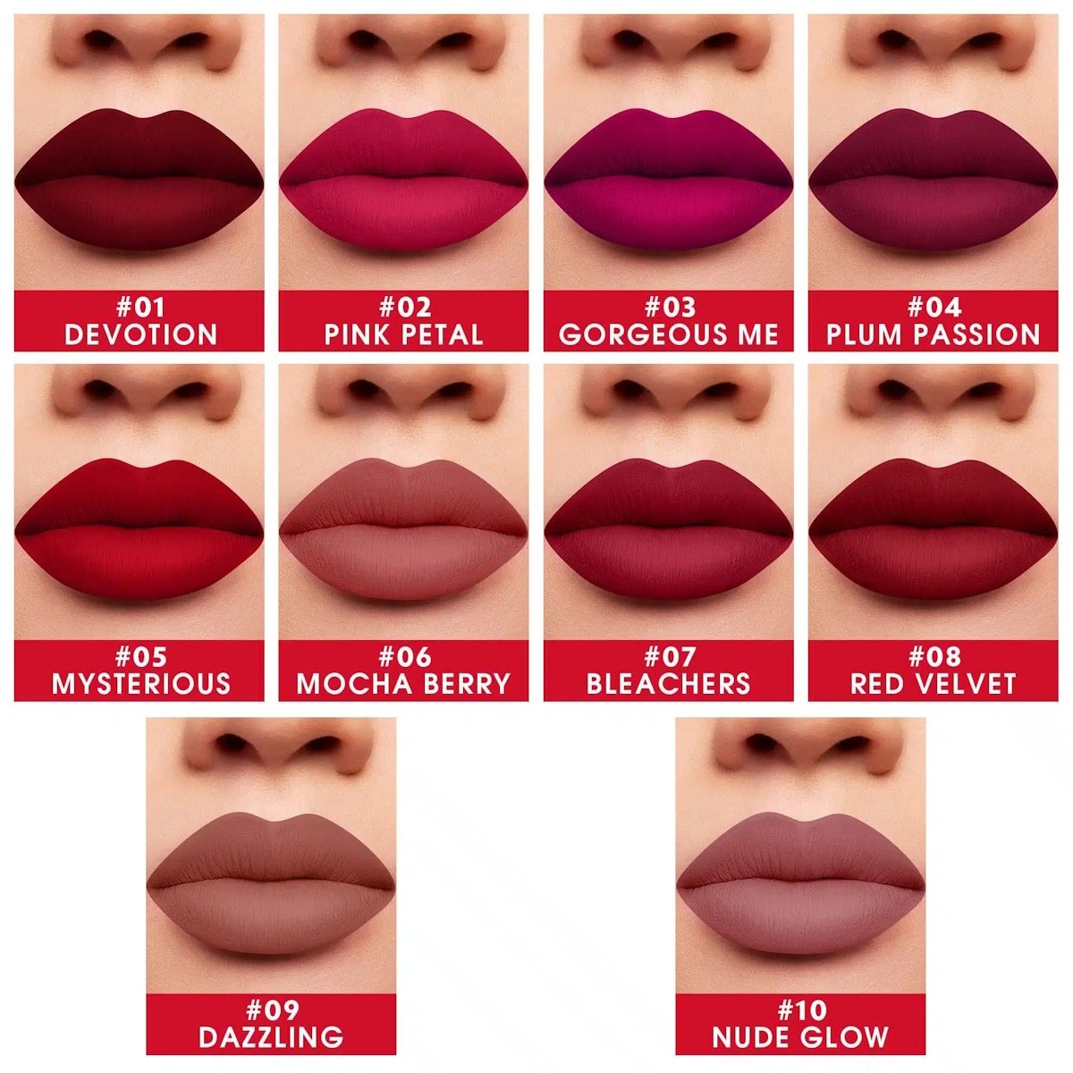 CAPLINO Liquid Matte Lipstick – Nude Glow 10